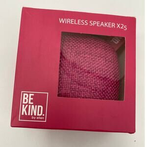 Be Kind by Ellen Pink Wireless Multimedia Outdoor Travel Speaker NEW in box
